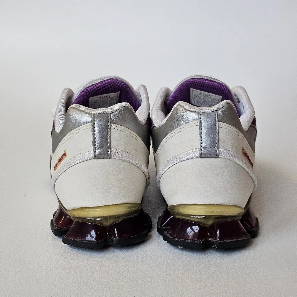 Rare Y2K ASICS Gel-Naomi Sneakers Women’s 8.5 Ivory Purple Silver Running Shoes
